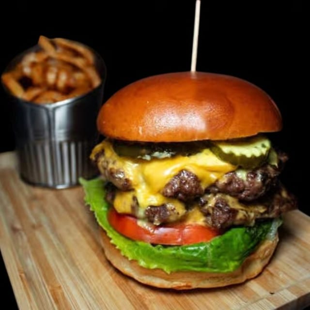 Double Decker Burger.